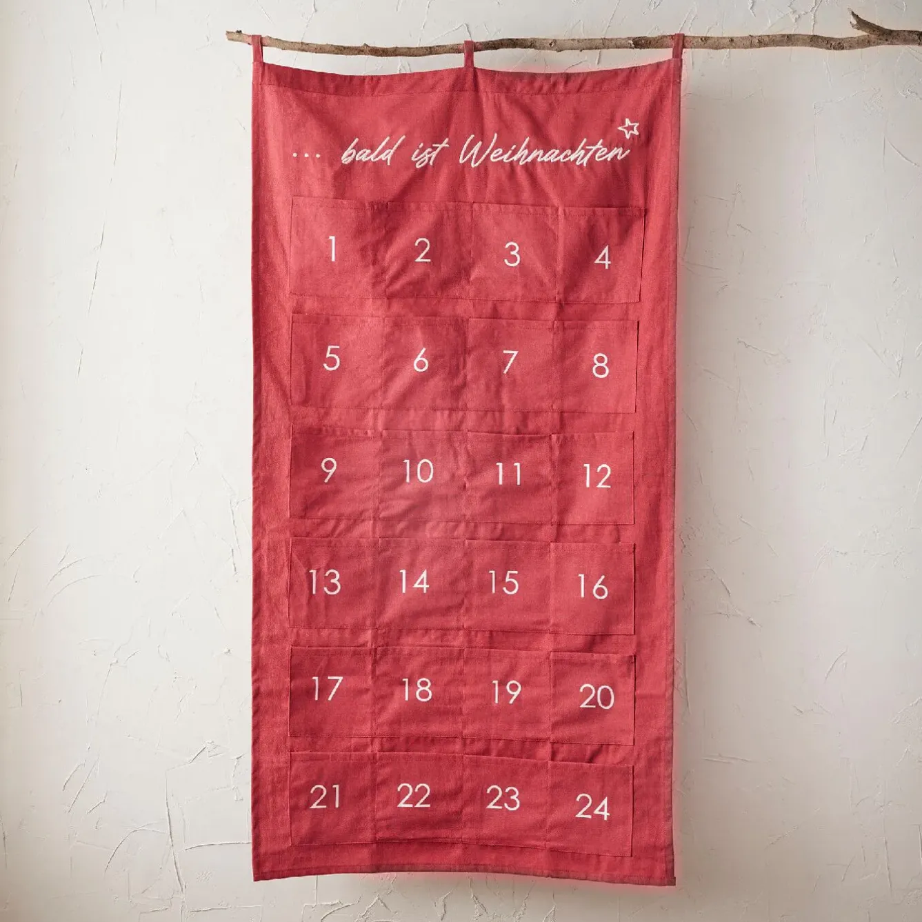 Best NANU-NANA Adventskalender Taschen, Rot, 60 X 115 Cm