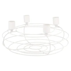 Online NANU-NANA Adventskranz Rustik, Stabkerzen/weiß Matt, 25 Cm