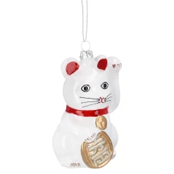 Fashion NANU-NANA Anhänger Fancy, Bunt, Winkekatze/weiß, 10 Cm