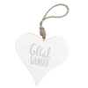 Clearance NANU-NANA Anhänger Herz, Glückwunsch/weiß, 14.5 Cm