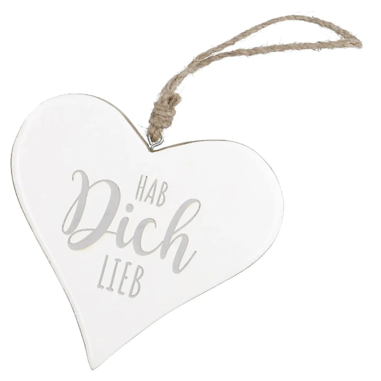 Sale NANU-NANA Anhänger Herz, Hab Dich Lieb/weiß, 14.5 Cm