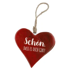 Fashion NANU-NANA Anhänger Herz, Schön/rot, 14.5 Cm