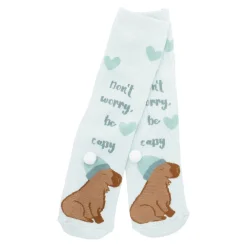 Outlet NANU-NANA Anti-Rutschsocken Xmas, Capybara Grün, Größe 36 - 41