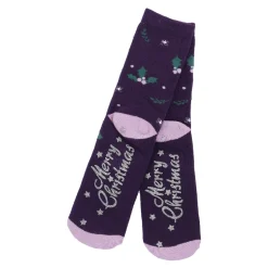 Sale NANU-NANA Anti-Rutschsocken Xmas, Fuchs Lila , Größe 36 - 41
