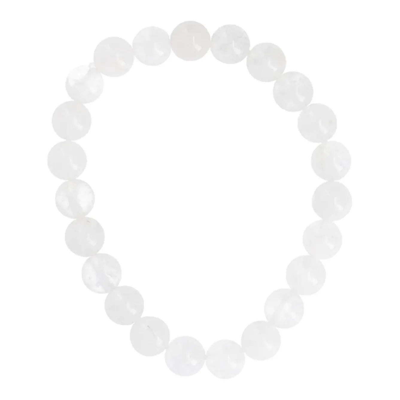 New NANU-NANA Armband Edelstein-Energie, Rockquarz/weiß