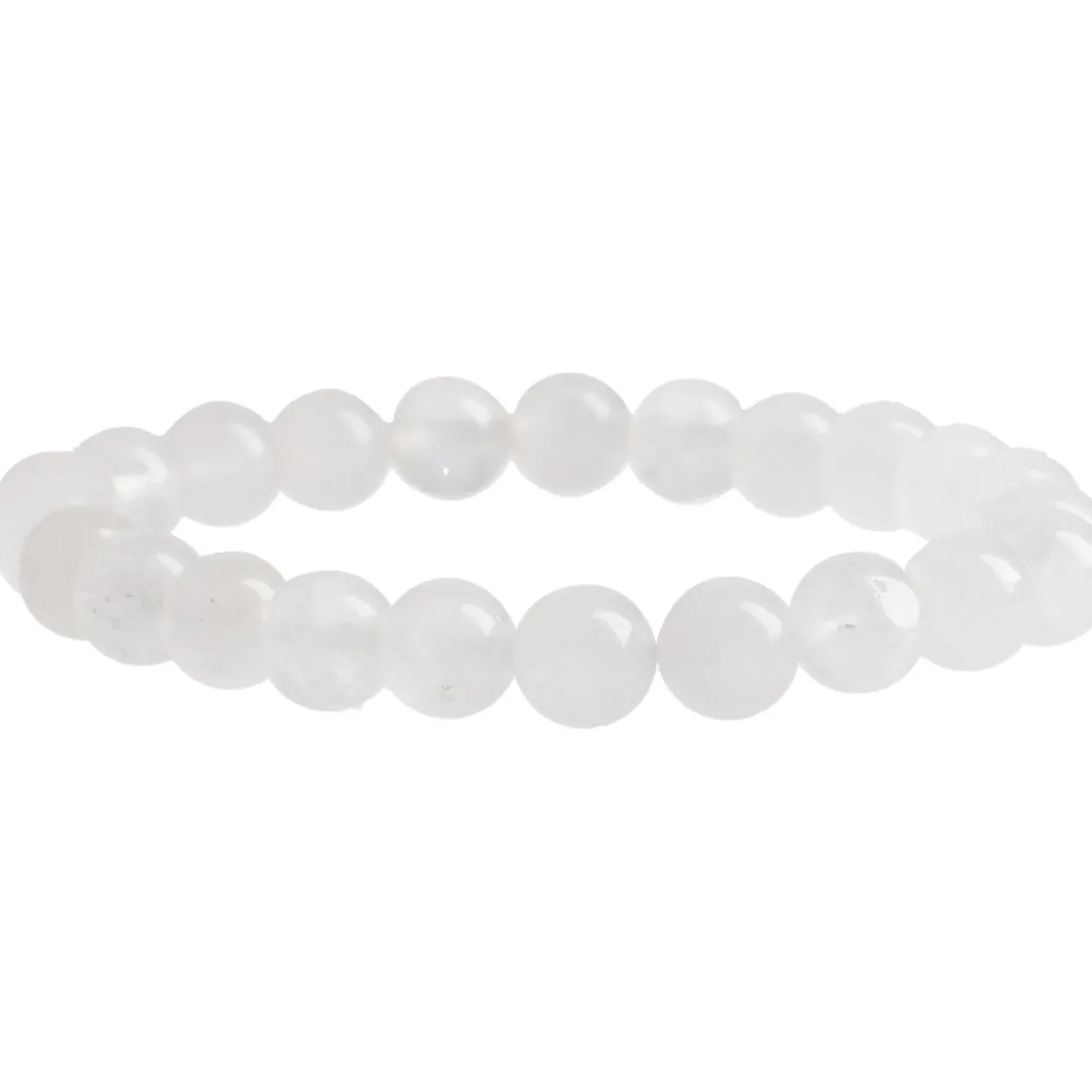 New NANU-NANA Armband Edelstein-Energie, Rockquarz/weiß