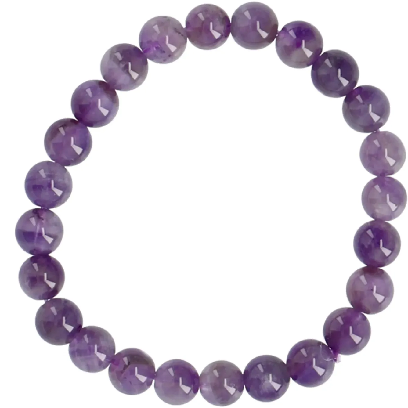 Fashion NANU-NANA Armband Edelstein-Energie, Amethyst/lila