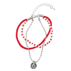 New NANU-NANA Armband Weihnachten, Baum, Rot/silber