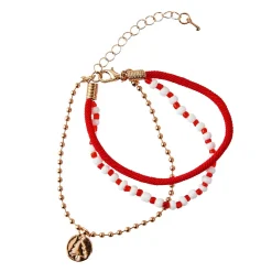 Fashion NANU-NANA Armband Weihnachten, Baum, Rot/gold