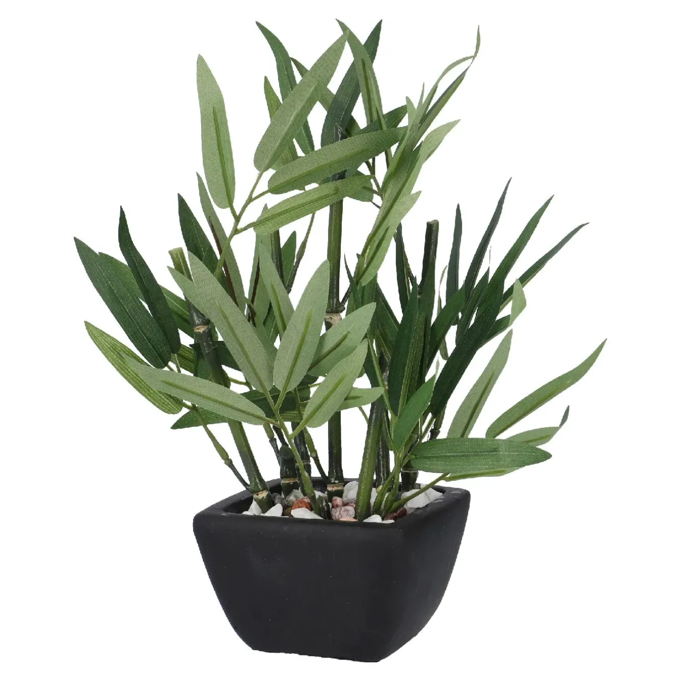 Fashion NANU-NANA Bambus Im Topf, Grün, 26 Cm