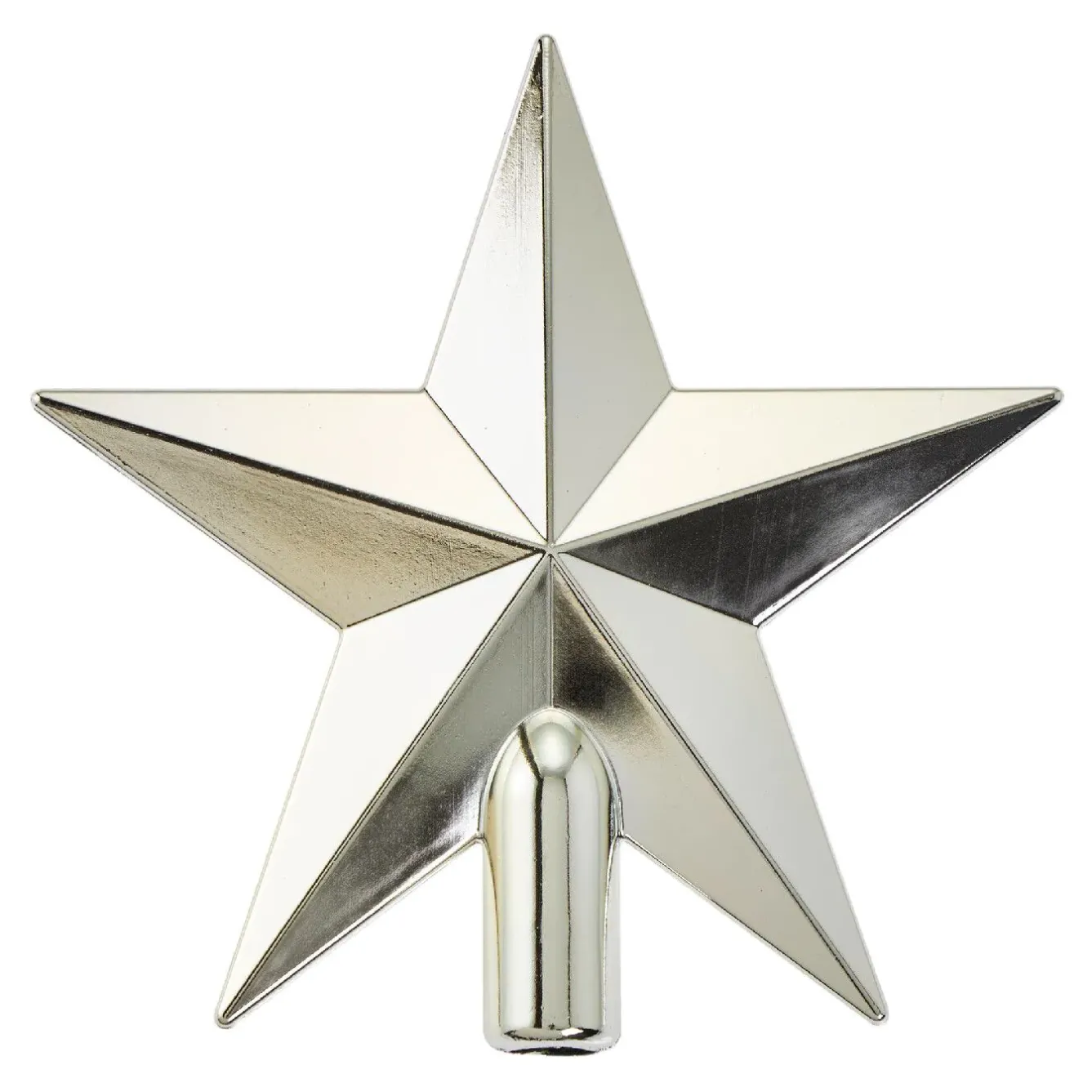Fashion NANU-NANA Baumspitze Stern, Champagner/glänzend, 20 Cm