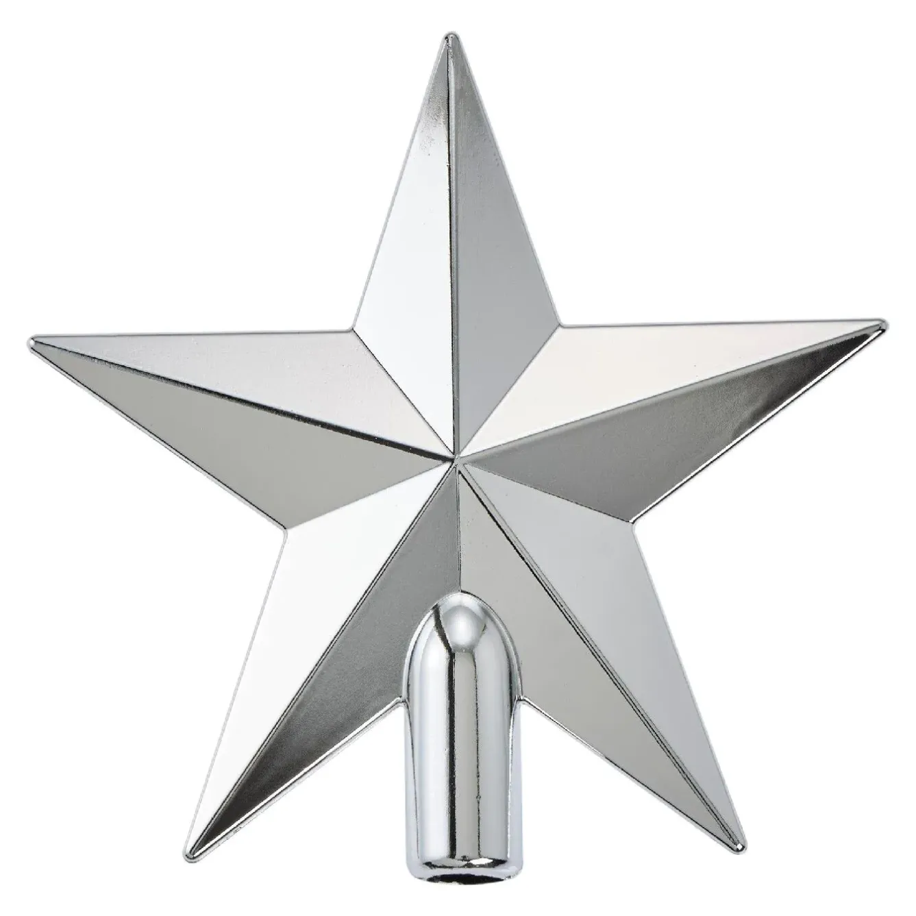 New NANU-NANA Baumspitze Stern, Silber/glänzend, 20 Cm