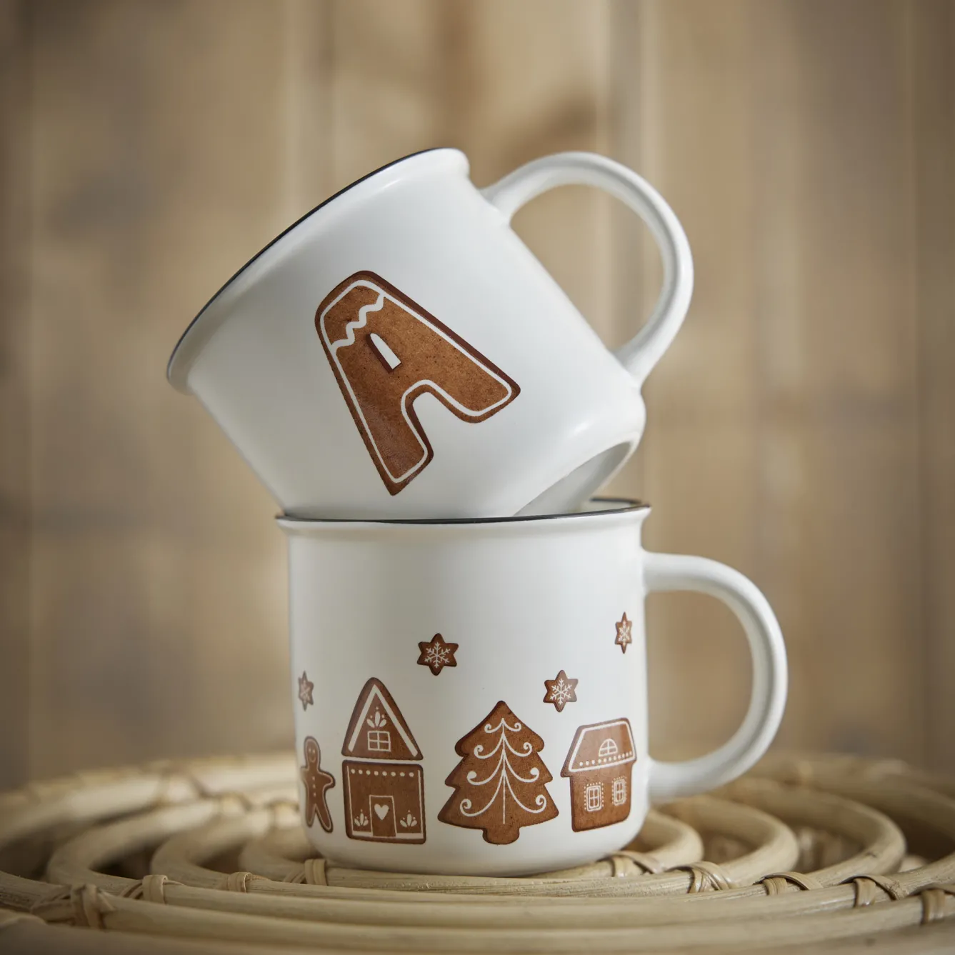 Clearance NANU-NANA Becher Buchstabe/Lebkuchen, A, 380 Ml