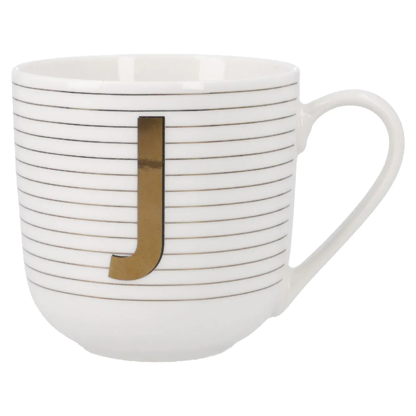 Discount NANU-NANA Becher Buchstabe/Streifen, J, 450 Ml