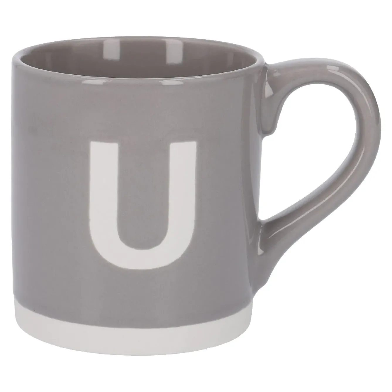 Outlet NANU-NANA Becher Buchstabe/Uni, U/grau, 440 Ml