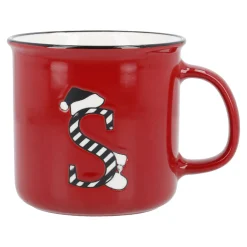 Fashion NANU-NANA Becher Buchstabe/Weihnachten, S/Streifen, 540 Ml
