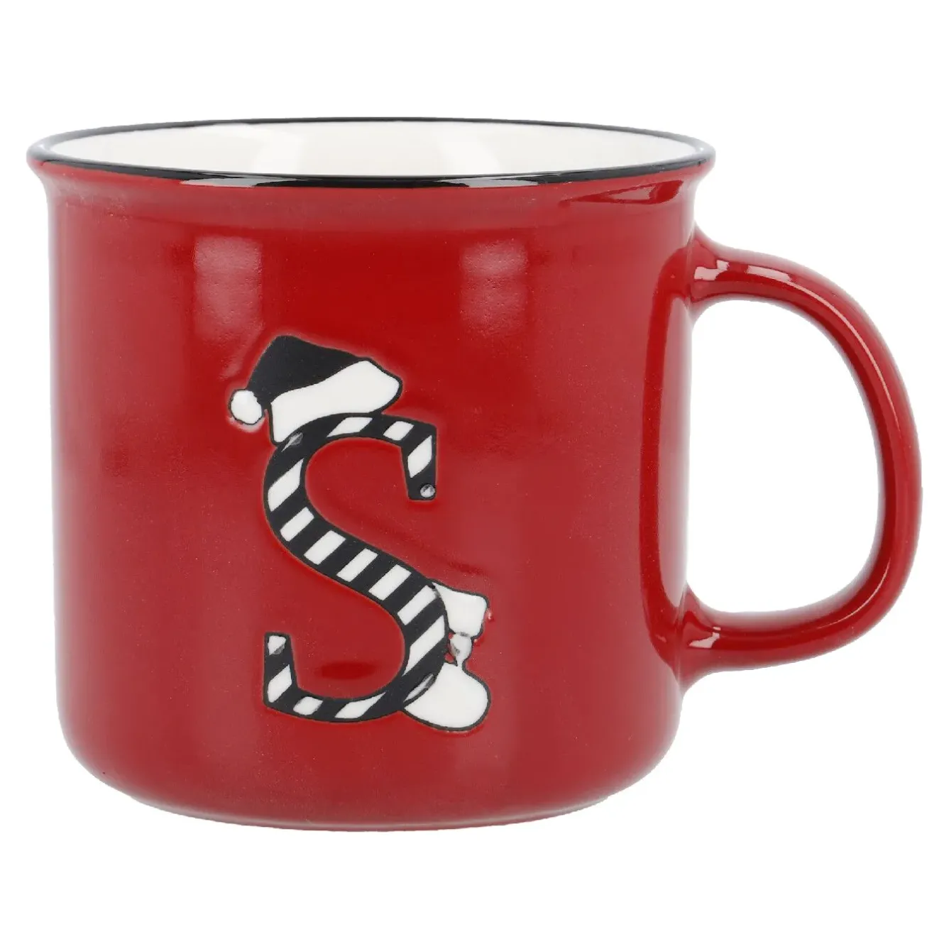 Fashion NANU-NANA Becher Buchstabe/Weihnachten, S/Streifen, 540 Ml
