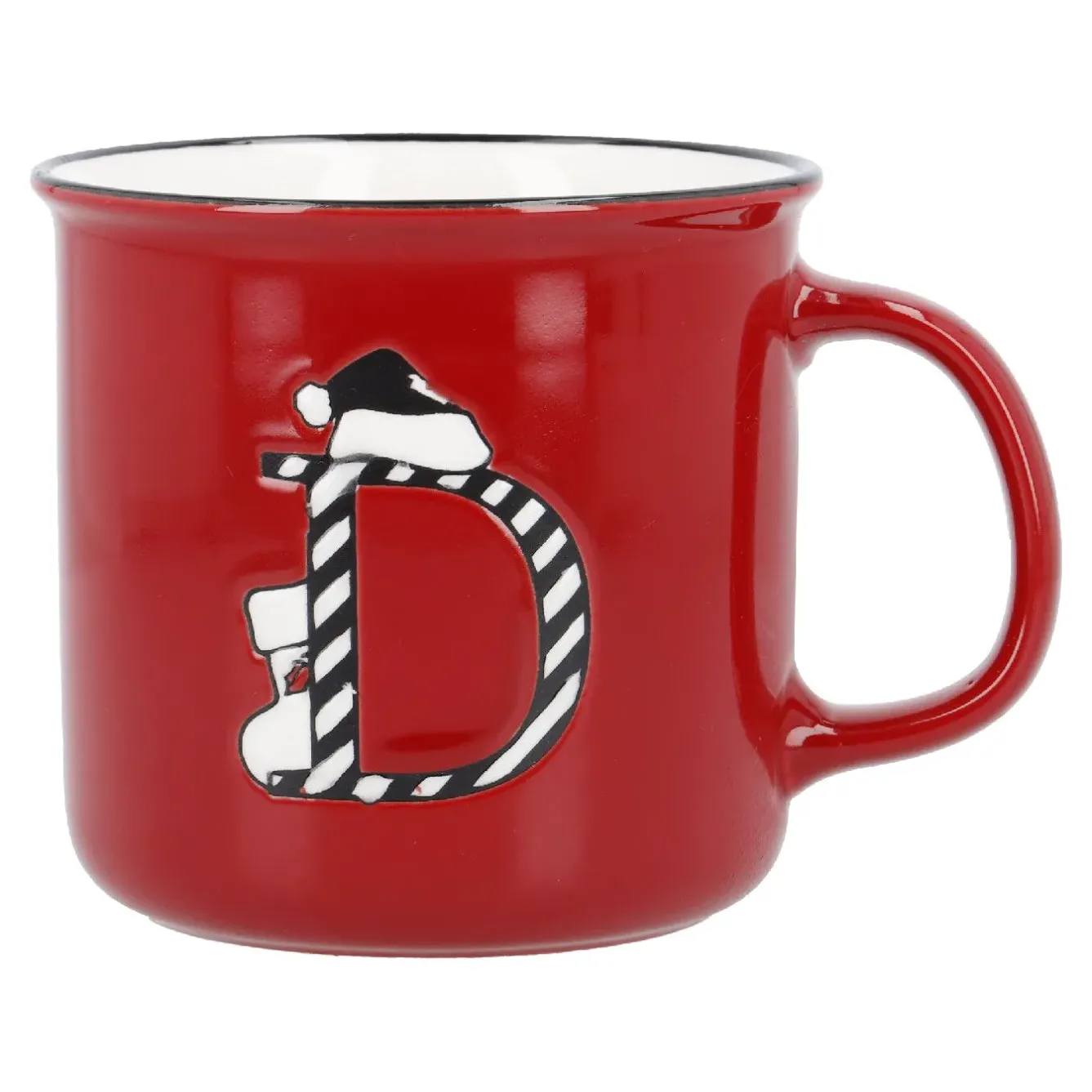 New NANU-NANA Becher Buchstabe/Weihnachten, D/Streifen, 540 Ml