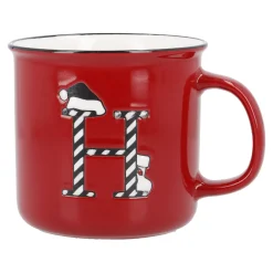 Fashion NANU-NANA Becher Buchstabe/Weihnachten, H/Streifen, 540 Ml