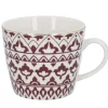 Outlet NANU-NANA Becher China, Orient, Bordeaux/weiß, 300 Ml, Goldrand