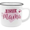 Clearance NANU-NANA Becher Emaille-Optik, Mama, 350 Ml
