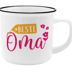 Sale NANU-NANA Becher Emaille-Optik, Oma, 350 Ml