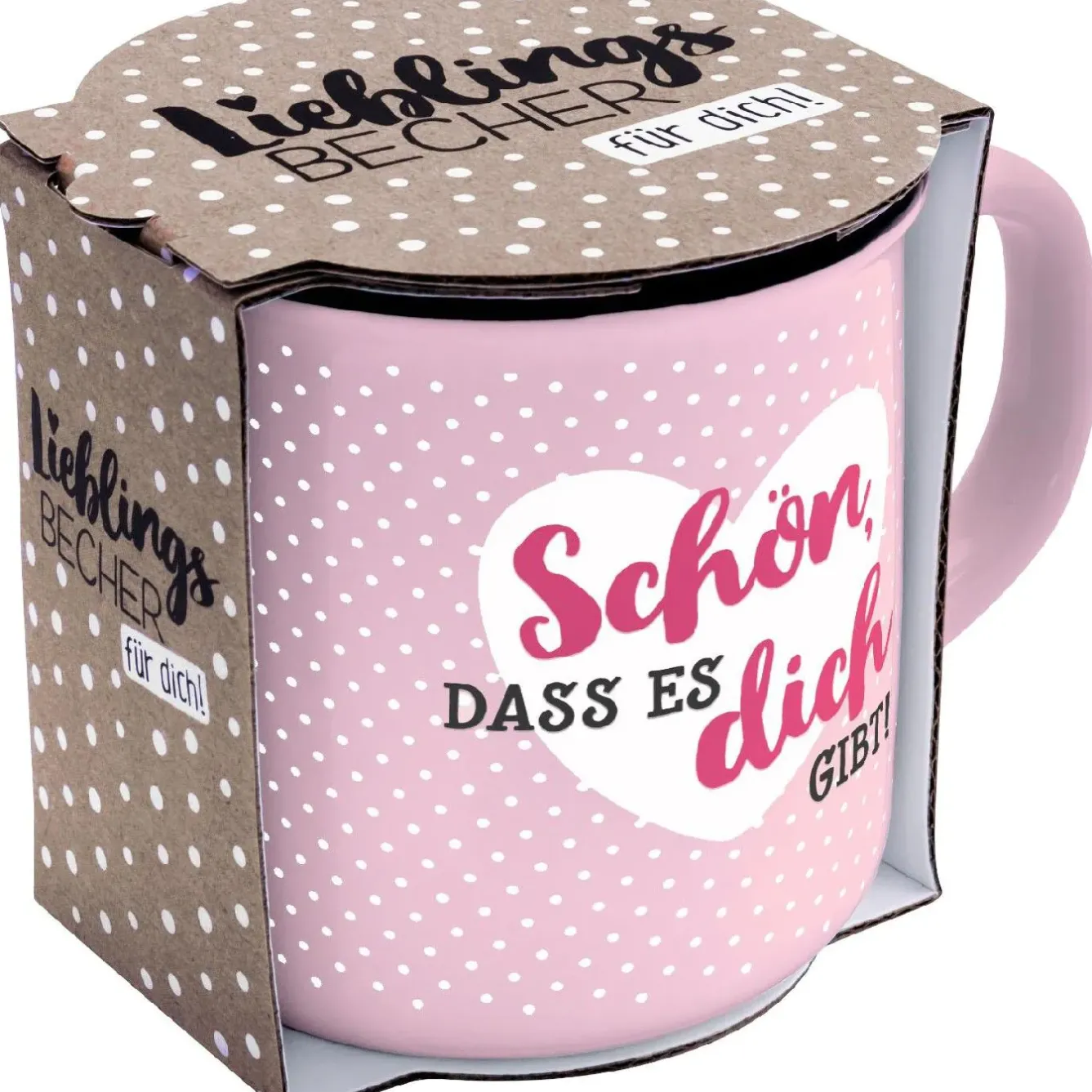 Discount NANU-NANA Becher Emaille-Optik, Schön, 350 Ml