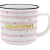 Sale NANU-NANA Becher Emaille-Optik, Schwesterherz, 350 Ml