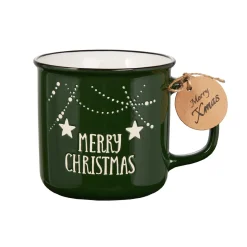 Hot NANU-NANA Becher Xmas/Klassik, Merry Christmas/grün, 400 Ml
