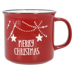 Outlet NANU-NANA Becher Xmas/Klassik, Merry Christmas/rot, 400 Ml