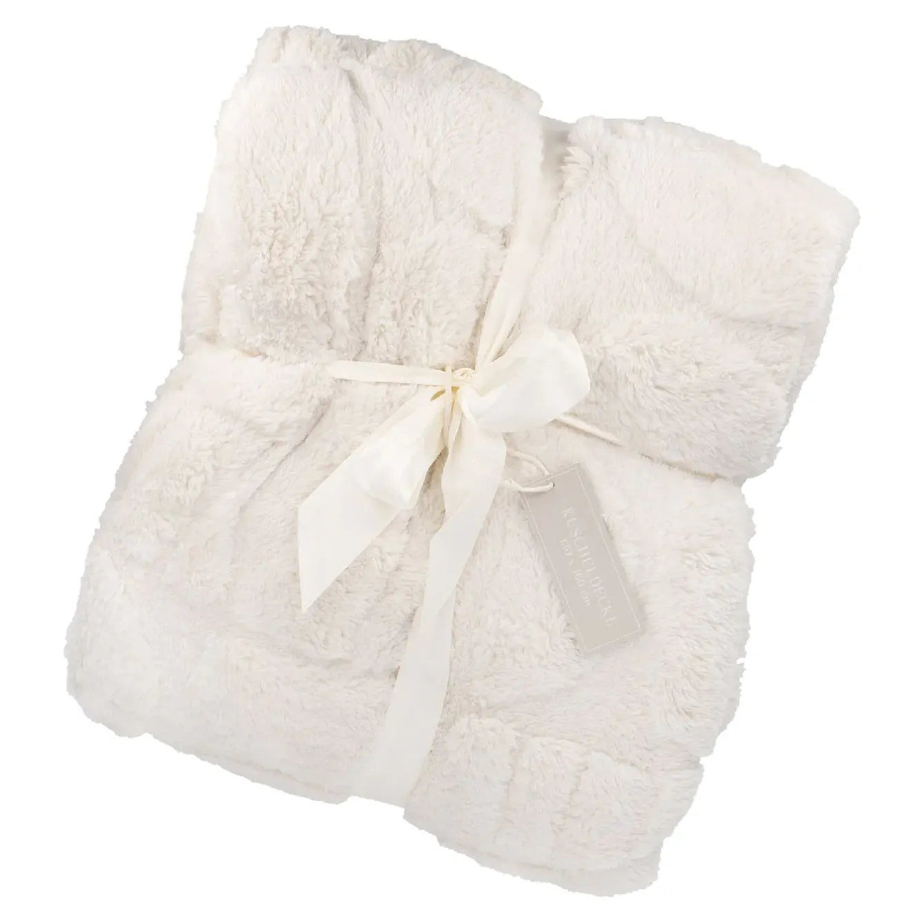 Outlet NANU-NANA Decke Design, Creme, 160 X 130 Cm