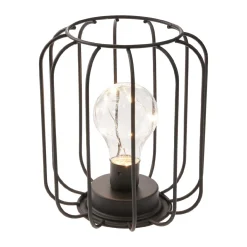 Hot NANU-NANA Deko-Lampe Metallstreben/abgerundet, 17.5 Cm