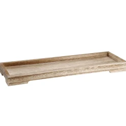 New NANU-NANA Dekoschale Holz, Natur, 38 X 13 X 3 Cm