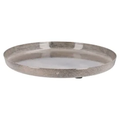 Online NANU-NANA Deko-Schale Metall, Rund/beige, 20 Cm