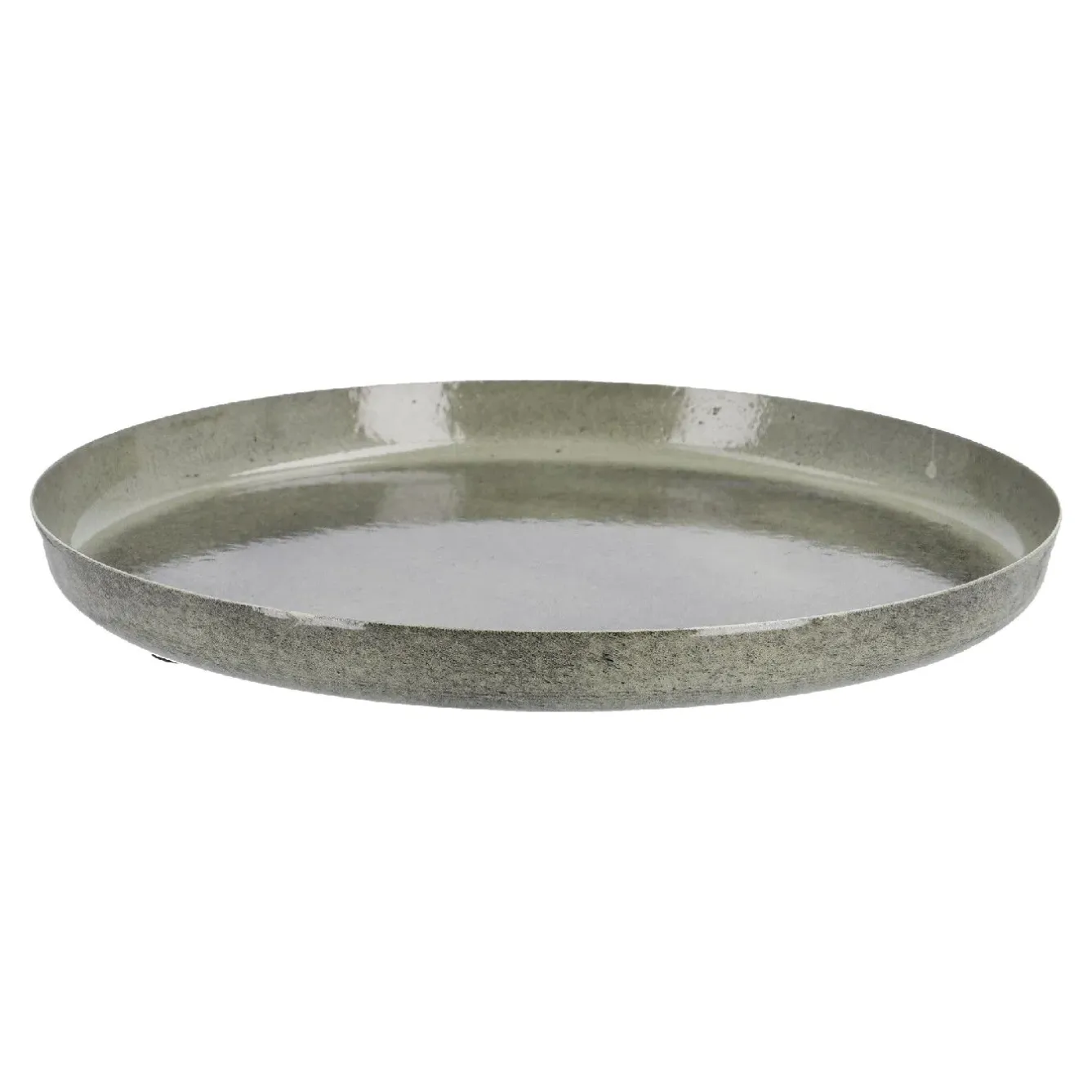 Outlet NANU-NANA Deko-Schale Metall, Rund/grün, 20 Cm