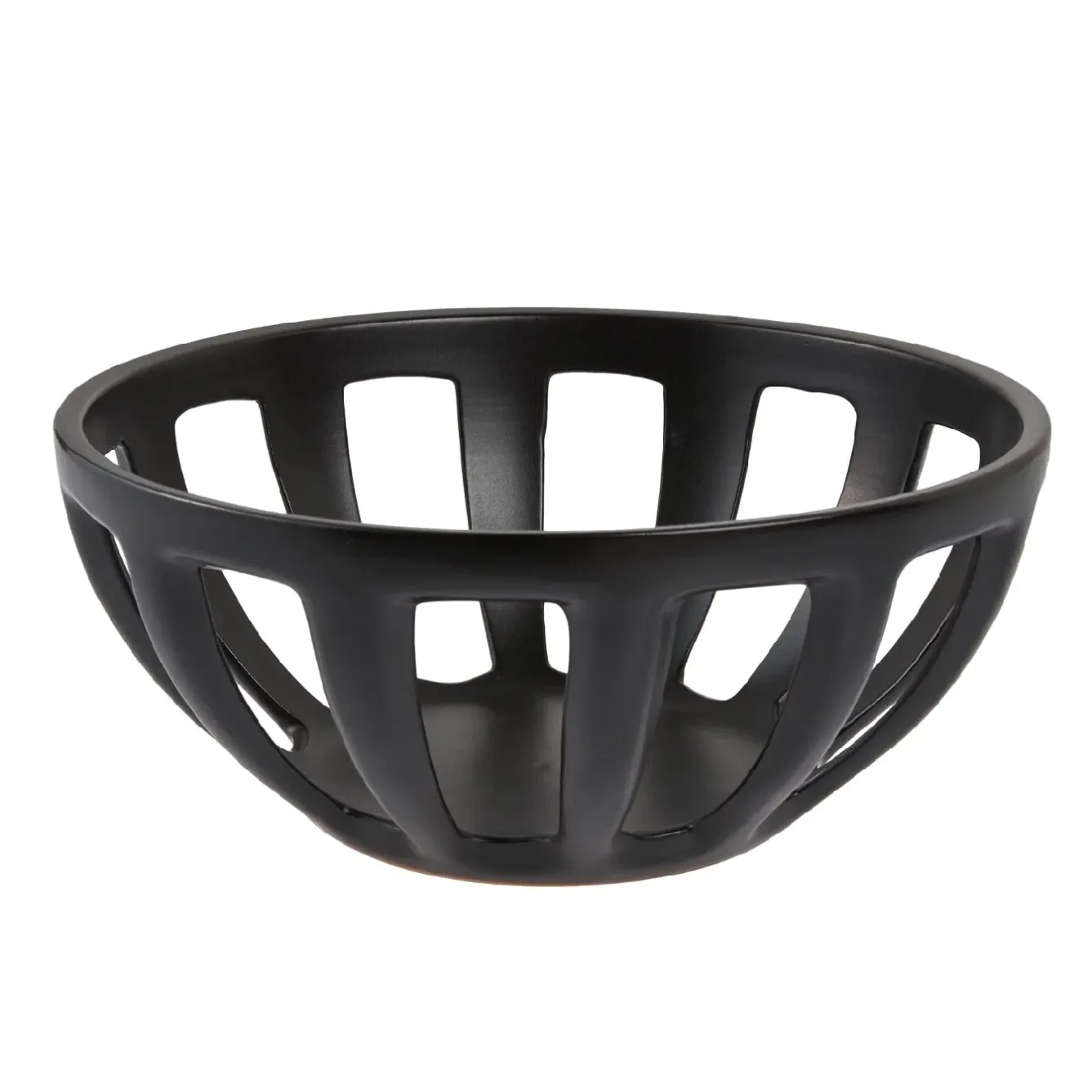 Hot NANU-NANA Deko-Schale Streben, Schwarz-matt, 27 Cm