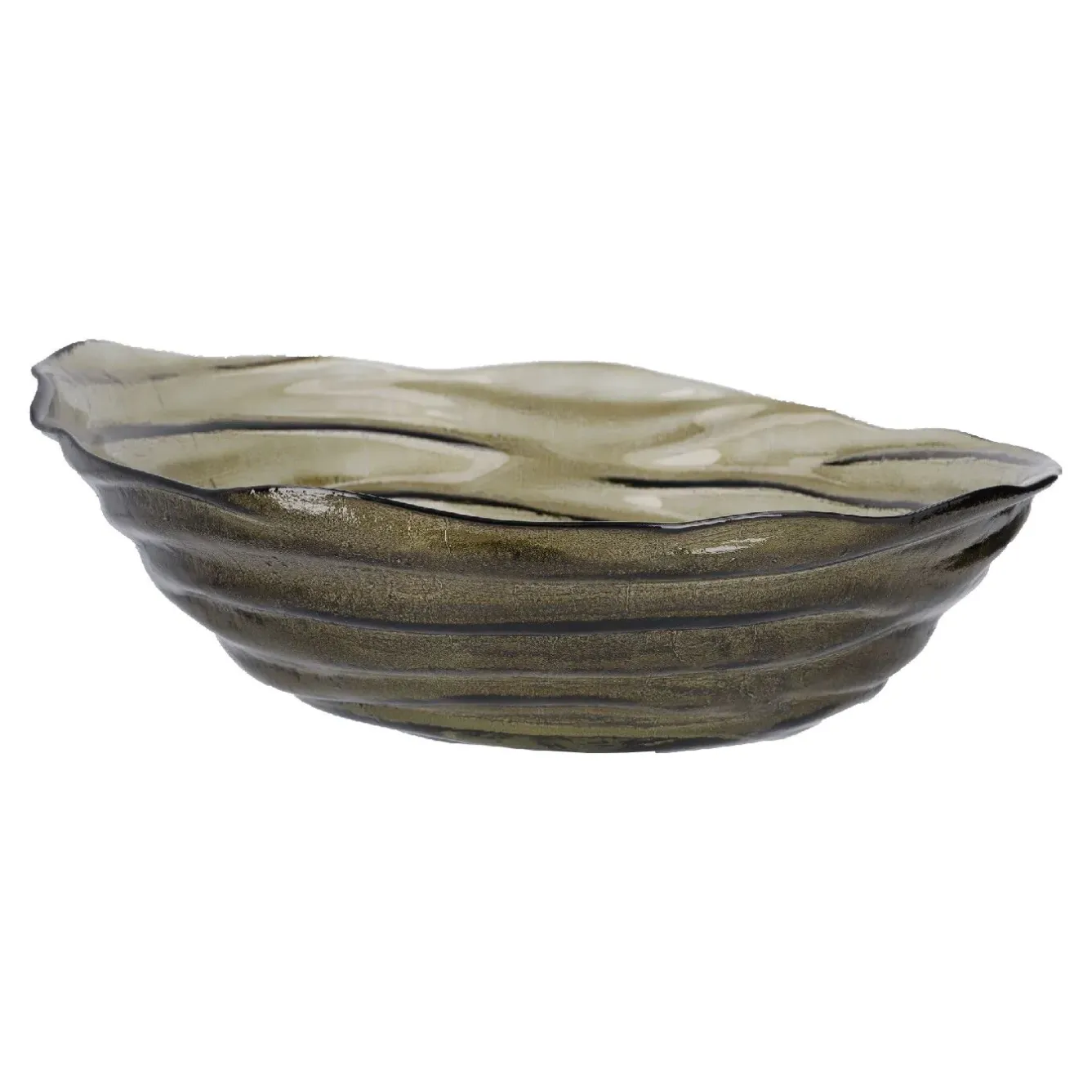 Outlet NANU-NANA Deko-Schale Tornado, Dunkelgrün, 32 Cm