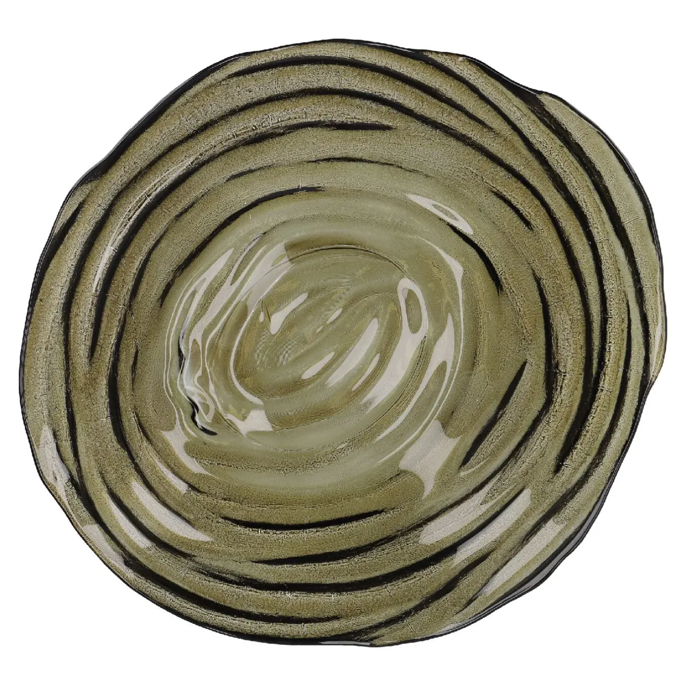 Outlet NANU-NANA Deko-Schale Tornado, Dunkelgrün, 32 Cm