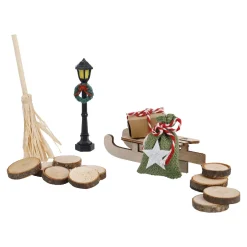 Discount NANU-NANA Deko-Set Für Wichteltür, Schlitten