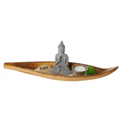 Online NANU-NANA Dekotablett Buddha/Blatt, 37.5 Cm