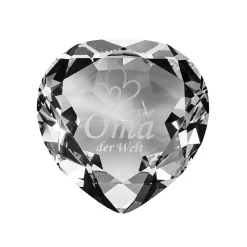 Online NANU-NANA Diamant-Herz Mit Spruch, Oma, 8 Cm