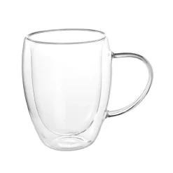 Hot NANU-NANA Doppelwand-Glas Mit Henkel, 340 Ml