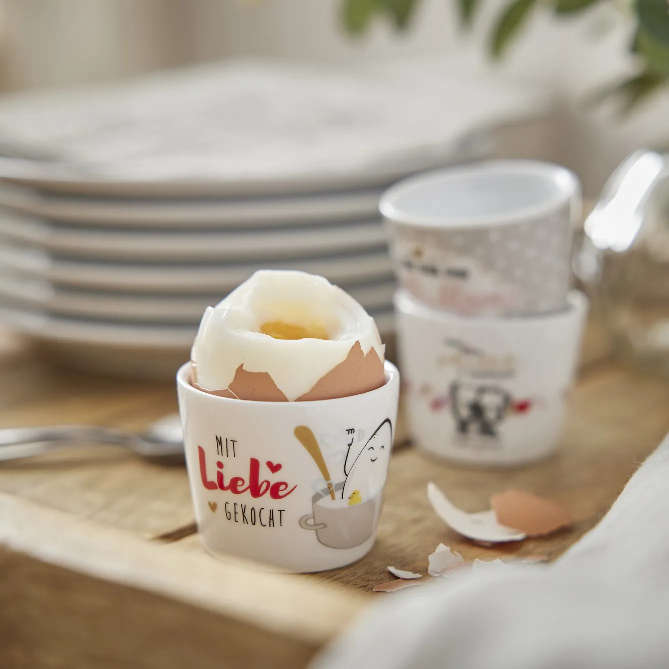 Online NANU-NANA Eierbecher, Mit Liebe Gekocht