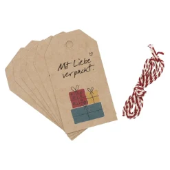 Clearance NANU-NANA 6er Set Anhänger Mit Kordel, Geschenke