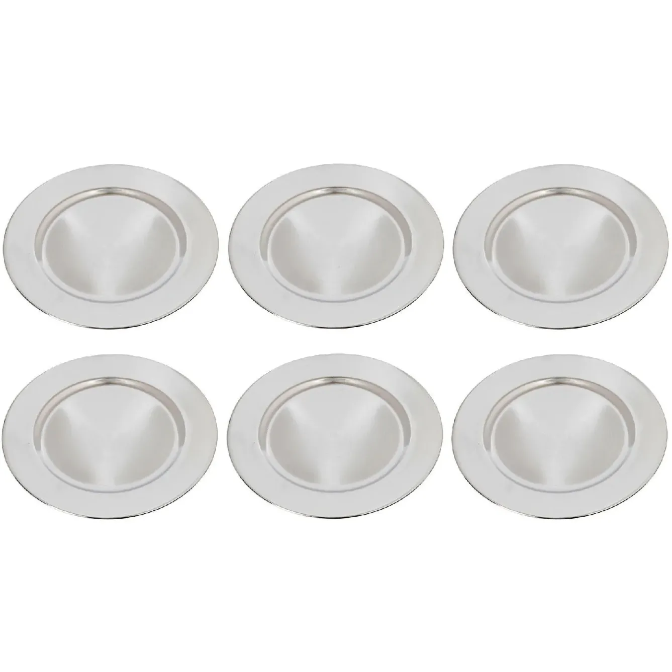 Sale NANU-NANA 6er Set Dekoteller, 33 Cm, Silber