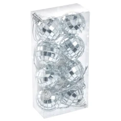 Online NANU-NANA 8er Set Discokugel, Silber, 3 Cm