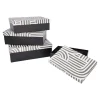 Hot NANU-NANA 4er Set Geschenkkarton Design, Schwarz/weiß