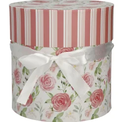 Hot NANU-NANA 5er Set Geschenkkarton Floral/rund, Rosa