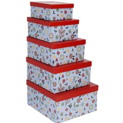 Fashion NANU-NANA 5er Set Geschenkkarton Motiv, Blau