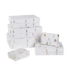 Fashion NANU-NANA 6er Set Geschenkkarton Prägung, Haus/weiß/gold